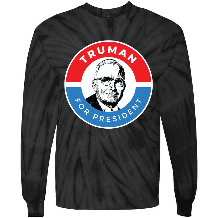 President Harry S Truman Independence Missouri Tie-Dye Long Sleeve Shirt