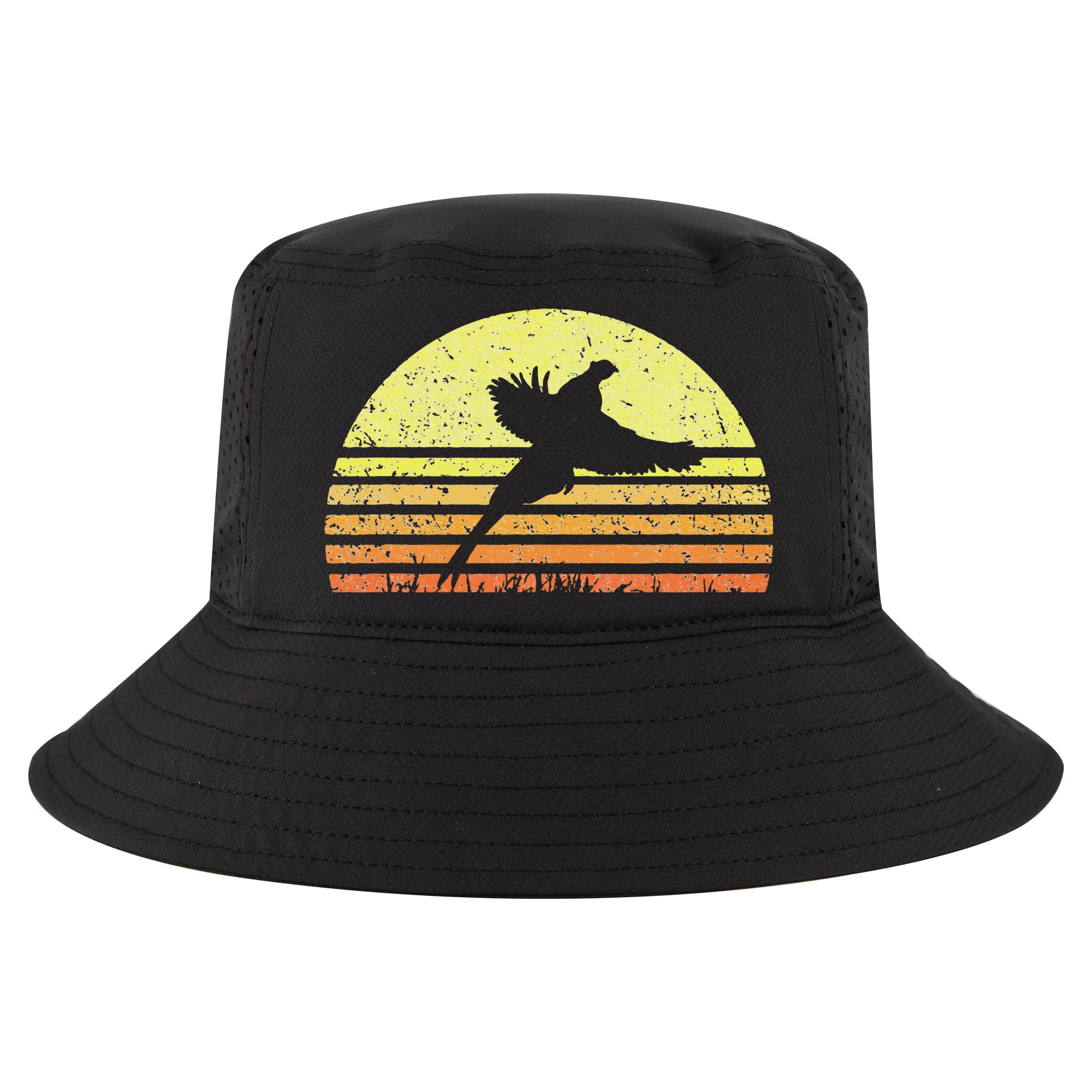 Pheasant Hunting South Dakota Upland Bird Game Hunter Retro Cool Comfort Performance Bucket Hat