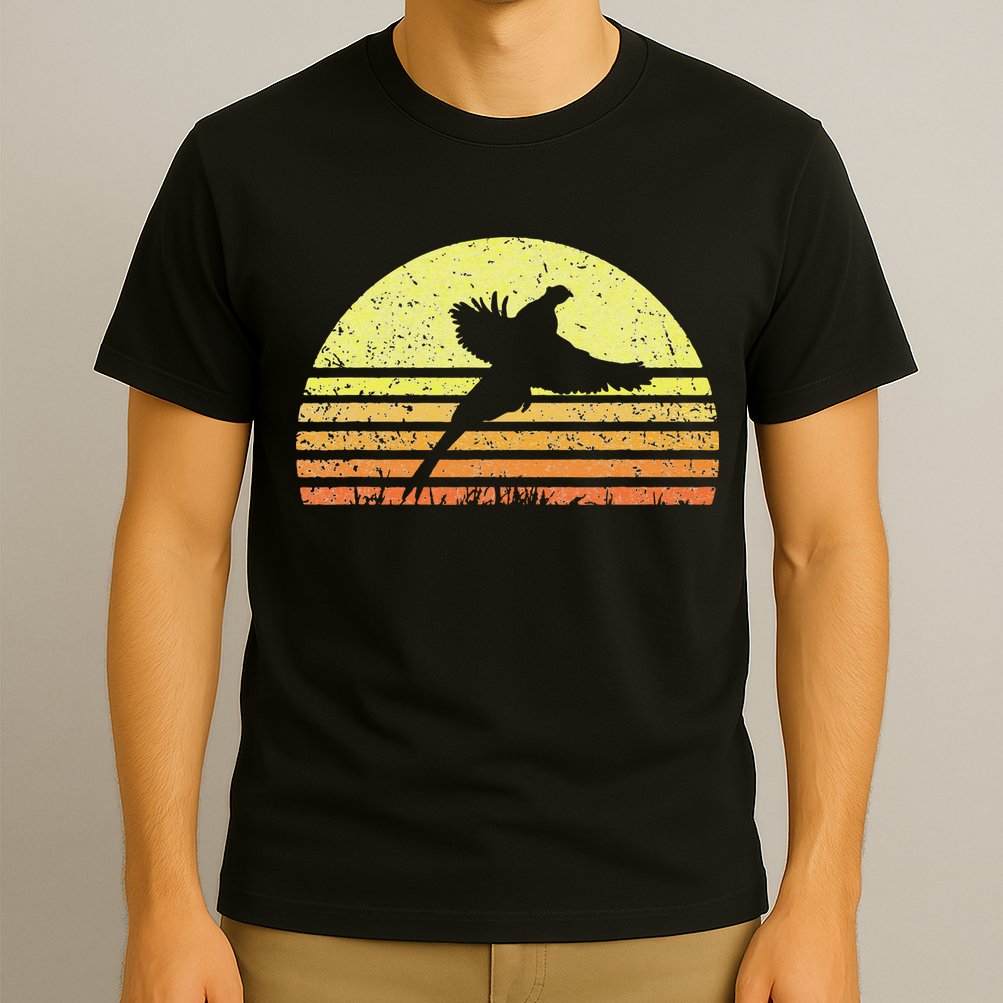 Pheasant Hunting South Dakota Upland Bird Game Hunter Retro T-Shirt