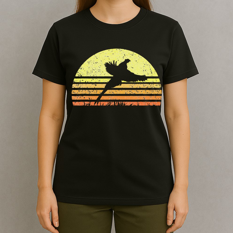 Pheasant Hunting South Dakota Upland Bird Game Hunter Retro T-Shirt