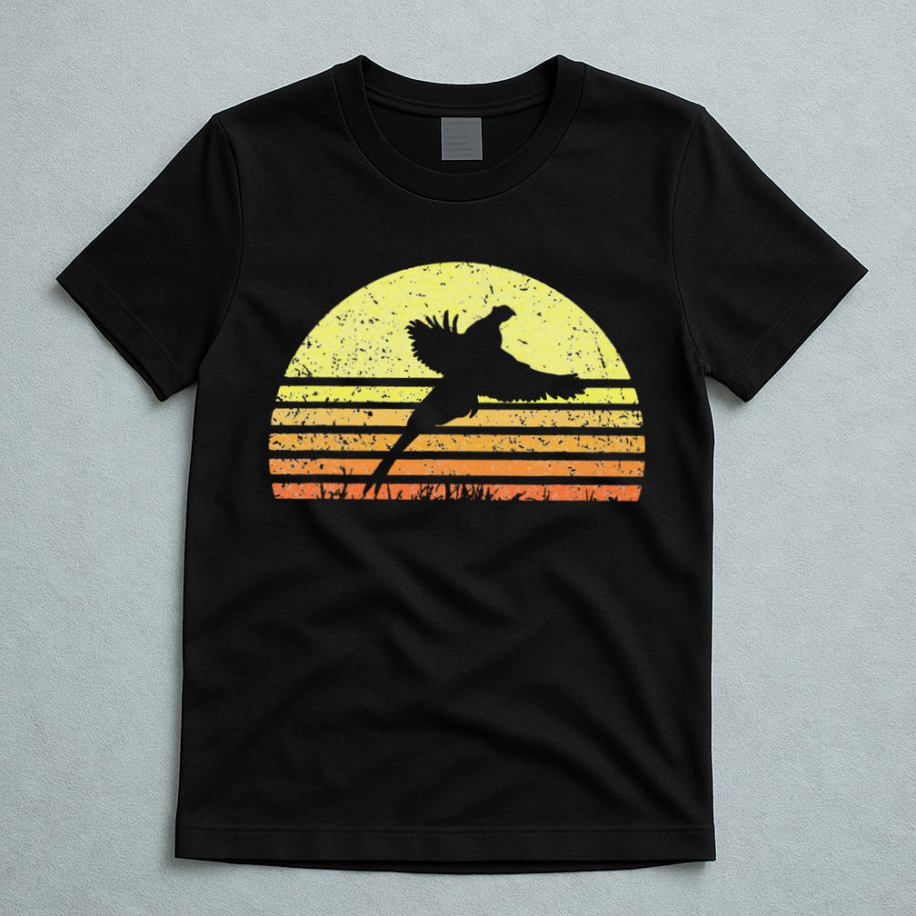 Pheasant Hunting South Dakota Upland Bird Game Hunter Retro T-Shirt