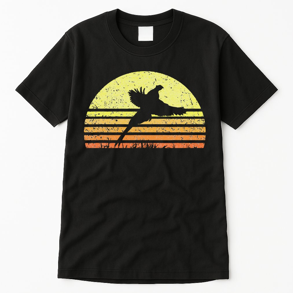 Pheasant Hunting South Dakota Upland Bird Game Hunter Retro Tall T-Shirt