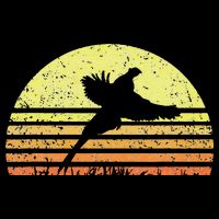 Pheasant Hunting South Dakota Upland Bird Game Hunter Retro Sustainable Bucket Hat