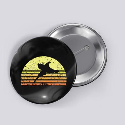 Pheasant Hunting South Dakota Upland Bird Game Hunter Retro Button