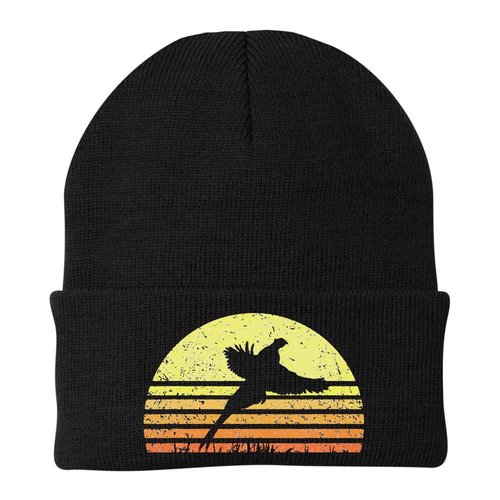 Pheasant Hunting South Dakota Upland Bird Game Hunter Retro Beanie