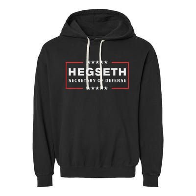 Pete Hegseth Secretary Of Defense Trump Pick Maga Support Garment-Dyed Fleece Hoodie