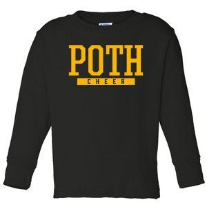 Poth High School Cheer Toddler Long Sleeve Shirt