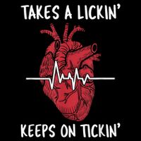 Post Heart Surgery Bypass Recovery Tshirt Takes A Lickin 16 in Basic Backpack