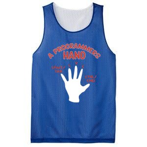 Programmers Hand Software Developer Computer Engineer Coder Cute Gift Mesh Reversible Basketball Jersey Tank