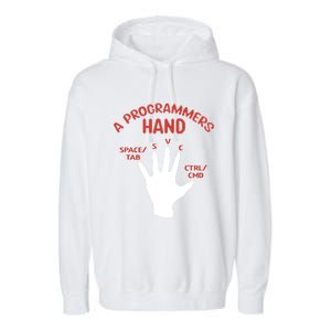 Programmers Hand Software Developer Computer Engineer Coder Cute Gift Garment-Dyed Fleece Hoodie