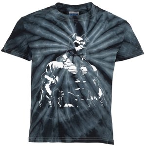 Pup Heroes Series Bulldog V 2 Bw Kids Tie-Dye T-Shirt