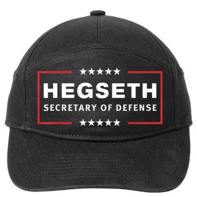 Pete Hegseth Secretary Of Defense Trump Pick Maga Support 7-Panel Snapback Hat