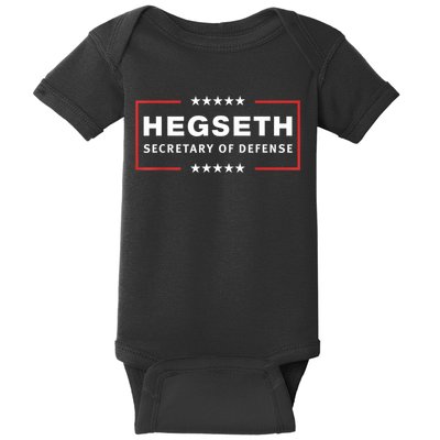 Pete Hegseth Secretary Of Defense Trump Pick Maga Support Baby Bodysuit