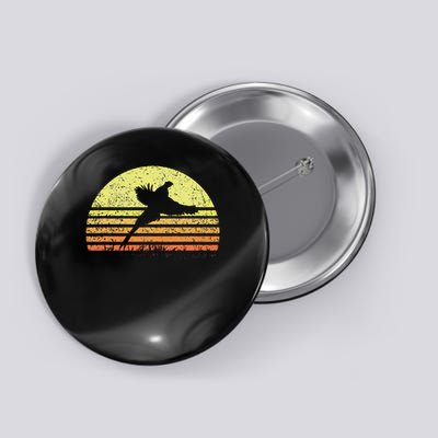 Pheasant Hunting South Dakota Upland Bird Game Hunter Retro Button
