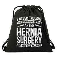 Post Hernia Surgery Recovery Funny Hernia Repair Recovery  Drawstring Bag