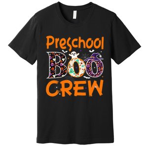 Preschool Halloween Teacher Boo Crew Funny Cute Spooky Classroom Premium T-Shirt