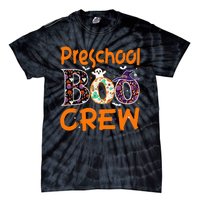 Preschool Halloween Teacher Boo Crew Funny Cute Spooky Classroom Tie-Dye T-Shirt