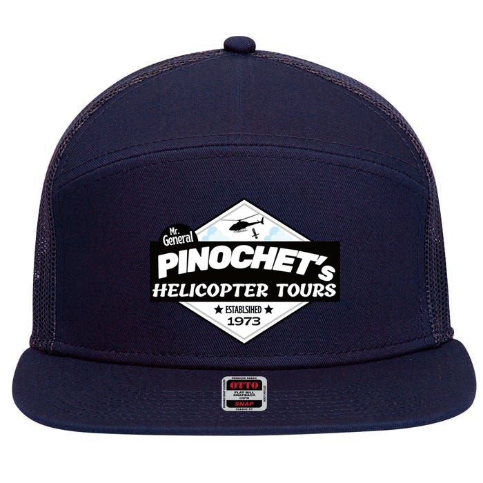 Pinochet’s Helicopter Tours 7 Panel Mesh Trucker Snapback Hat