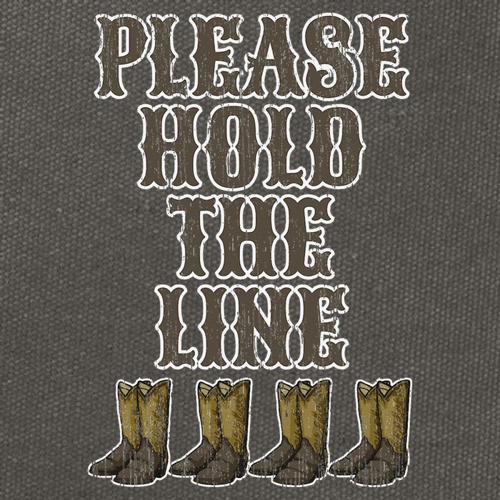 Please Hold The Line Dance Addict Shoes Funny Classy Boots  Cotton Canvas Backpack