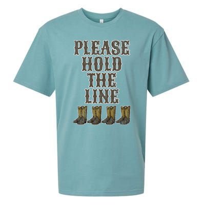 Please Hold The Line Dance Addict Shoes Funny Classy Boots  Sueded Cloud Jersey T-Shirt