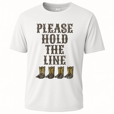 Please Hold The Line Dance Addict Shoes Funny Classy Boots  Performance Shirt