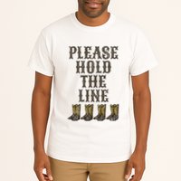 Please Hold The Line Dance Addict Shoes Funny Classy Boots  Tall T-Shirt