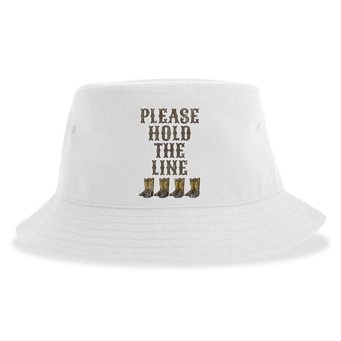 Please Hold The Line Dance Addict Shoes Funny Classy Boots  Sustainable Bucket Hat