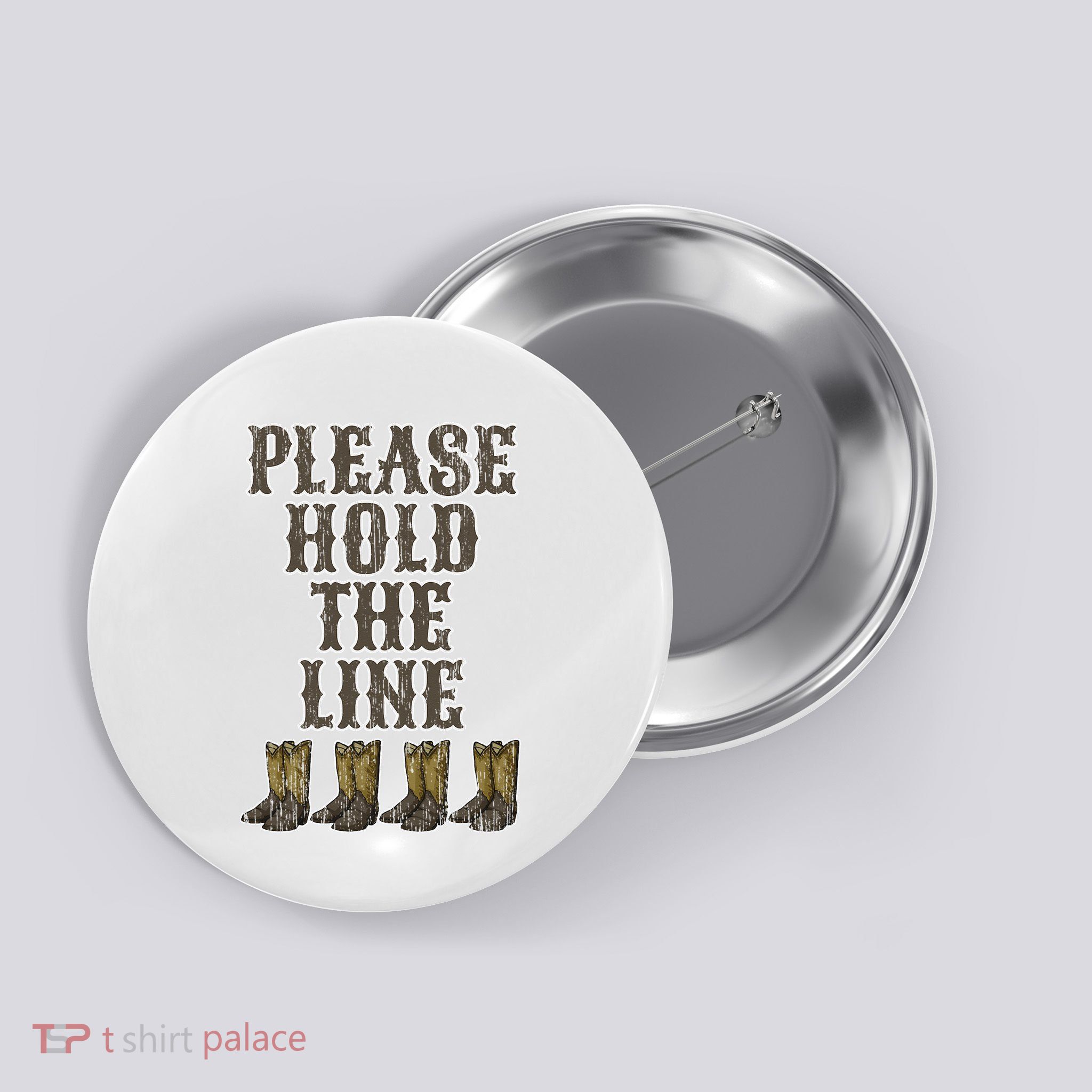 Please Hold The Line Dance Addict Shoes Funny Classy Boots  Button