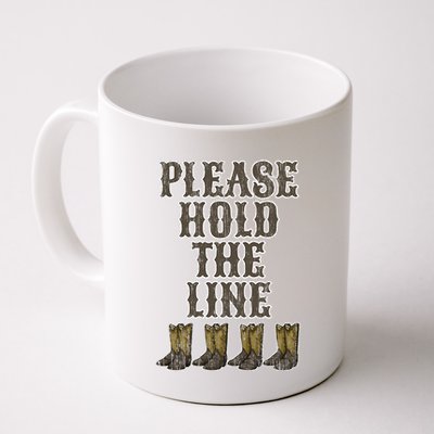 Please Hold The Line Dance Addict Shoes Funny Classy Boots  Mug