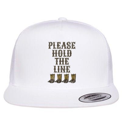 Please Hold The Line Dance Addict Shoes Funny Classy Boots  Flatbill Hat