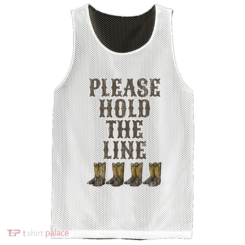 Please Hold The Line Dance Addict Shoes Funny Classy Boots  Mesh Reversible Basketball Jersey Tank