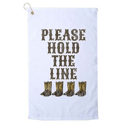 Please Hold The Line Dance Addict Shoes Funny Classy Boots  Golf Towel