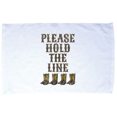 Please Hold The Line Dance Addict Shoes Funny Classy Boots  Microfiber Hand Towel