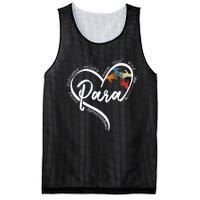 Para Heart Teacher Paraprofessional Paraeducator Mesh Reversible Basketball Jersey Tank