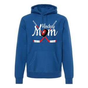 Playing Hockey Team Player Cool Mom Gift Hockey Mom Gift Premium Hoodie