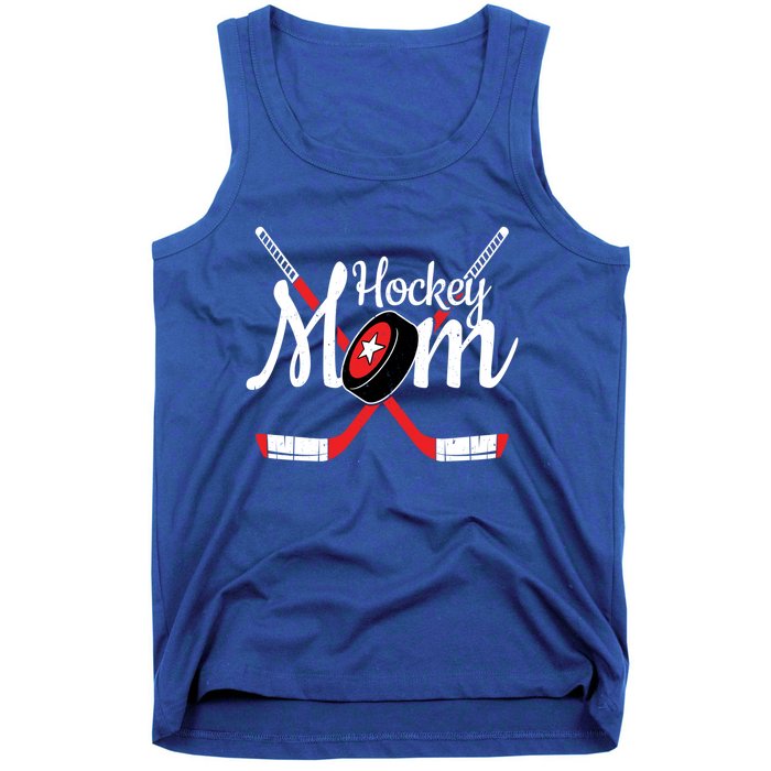 Playing Hockey Team Player Cool Mom Gift Hockey Mom Gift Tank Top