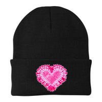Pink Heart Tie Dye Valentines Day Beanie