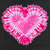 Pink Heart Tie Dye Valentines Day Beanie
