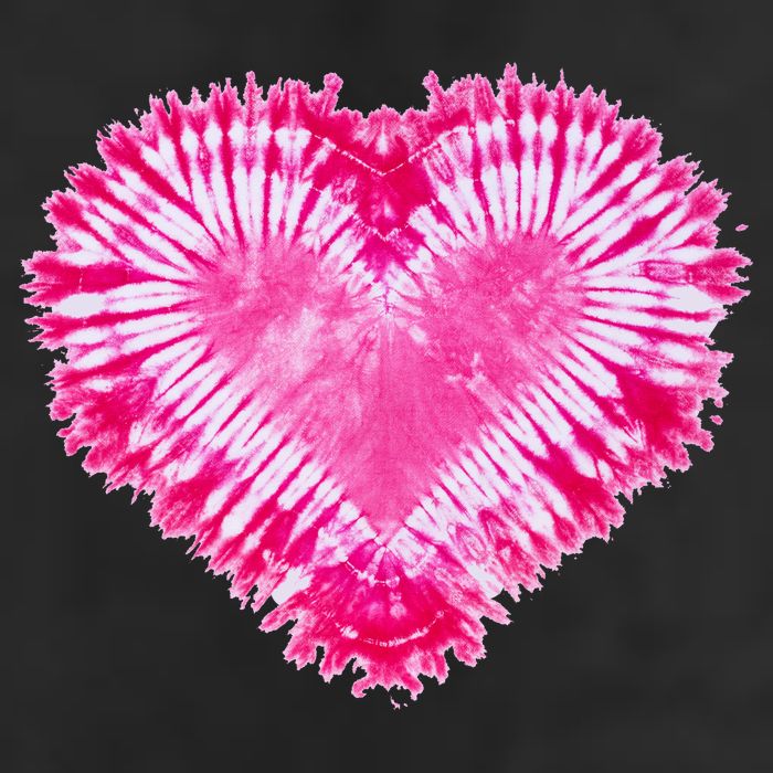 Pink Heart Tie Dye Valentines Day Beanie