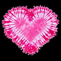 Pink Heart Tie Dye Valentines Day Tank Top
