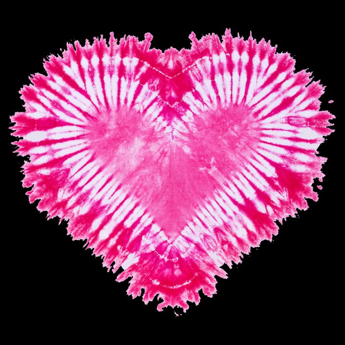 Pink Heart Tie Dye Valentines Day Tank Top