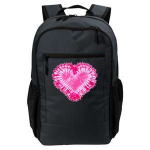 Pink Heart Tie Dye Valentines Day Daily Commute Backpack