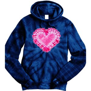 Pink Heart Tie Dye Valentines Day Tie Dye Hoodie