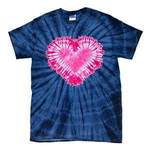 Pink Heart Tie Dye Valentines Day Tie-Dye T-Shirt