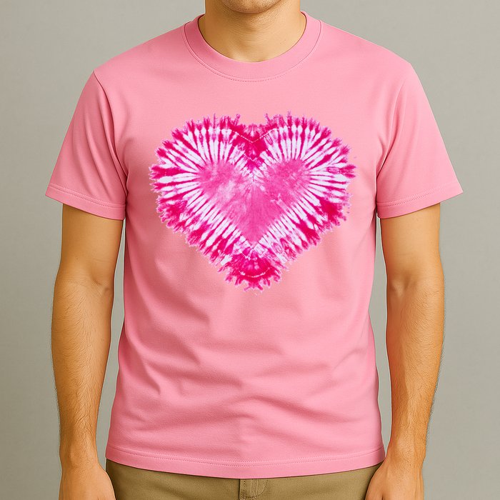 Pink Heart Tie Dye Valentines Day T-Shirt