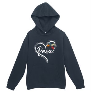 Para Heart Teacher Paraprofessional Paraeducator Urban Pullover Hoodie