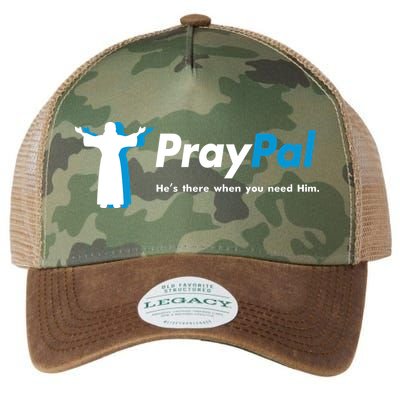 PrayPal He's There When You Need Him Legacy Tie Dye Trucker Hat