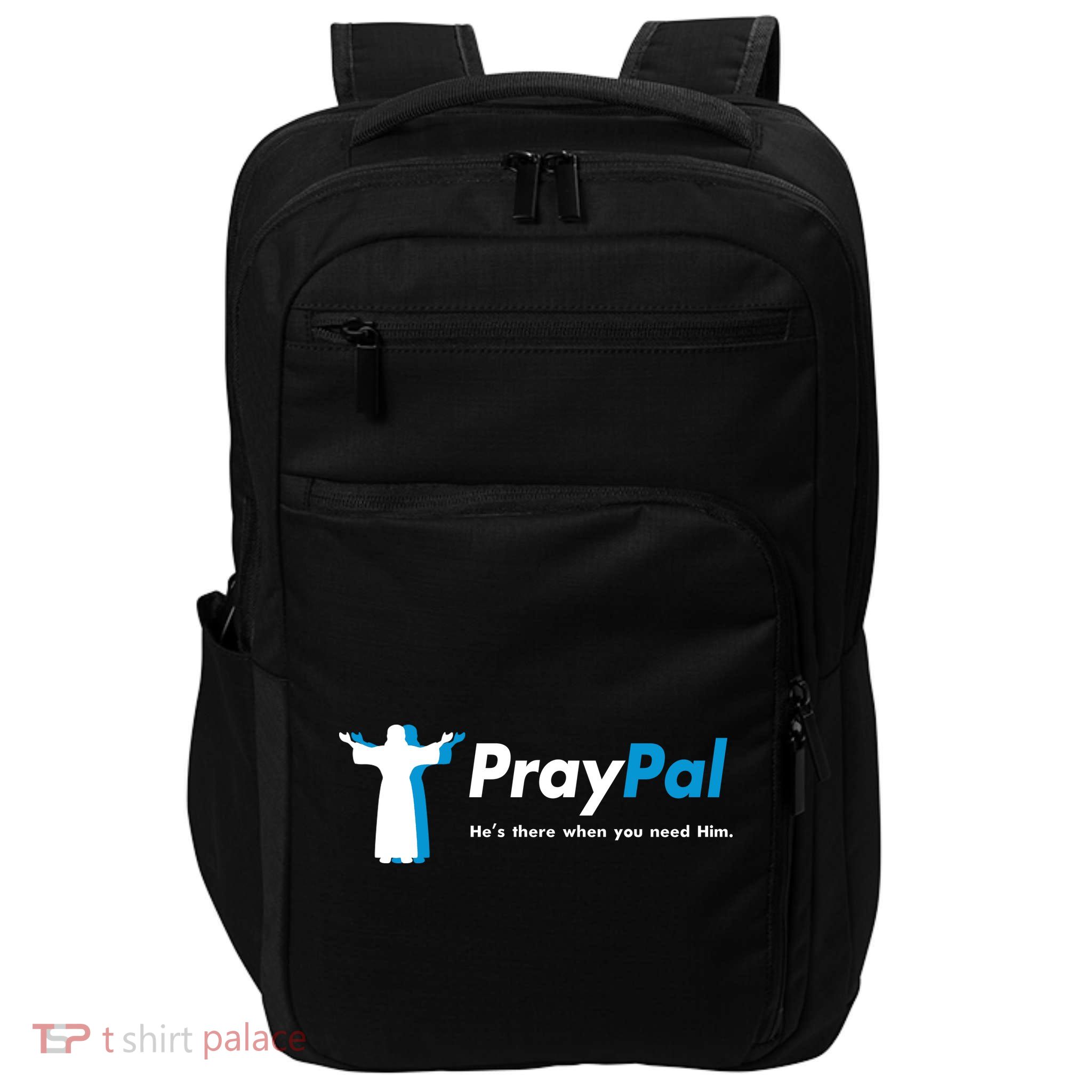 PrayPal He's There When You Need Him Impact Tech Backpack