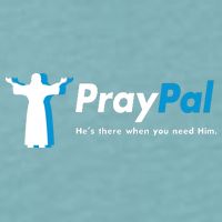 PrayPal He's There When You Need Him Sueded Cloud Jersey T-Shirt