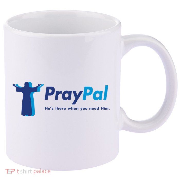 PrayPal He's There When You Need Him 11oz C Handle Ceramic Mug